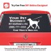 Rear Glass  Decal - Pet Services 1